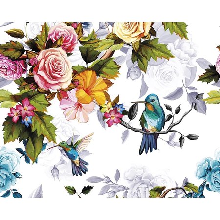 OHPOPSI Ohpopsi WALS0289 Hummingbird Garden Wall Mural WALS0289